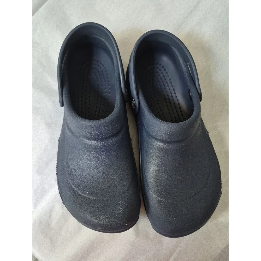 CROCS Navy Blue Classic Clog Unisex Mens 8 Womens 10 Comfy Slip On Casual Shoe